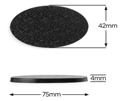 Oval Base for Minis - 75x42mm